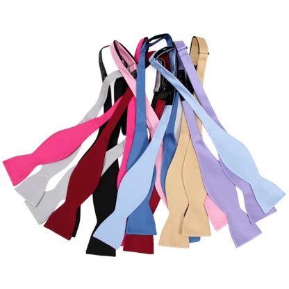 Solid Color Simple Ascot Tie - Image 5
